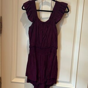 Free the Roses Maroon Romper